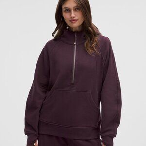 Scuba Oversized Half-Zip Hoodie Long